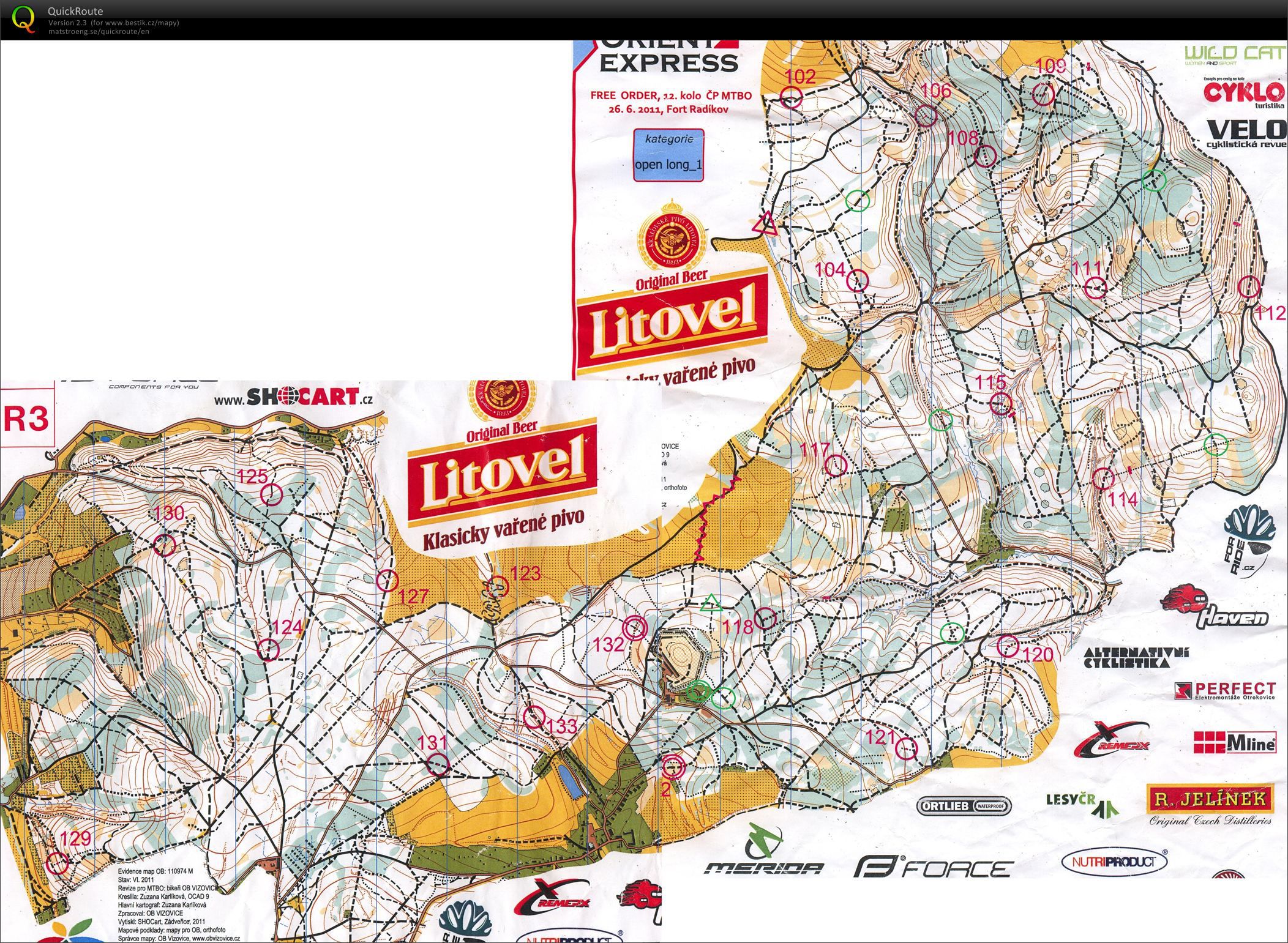 12. kolo Českého poháru MTBO 2011 (26.06.2011)