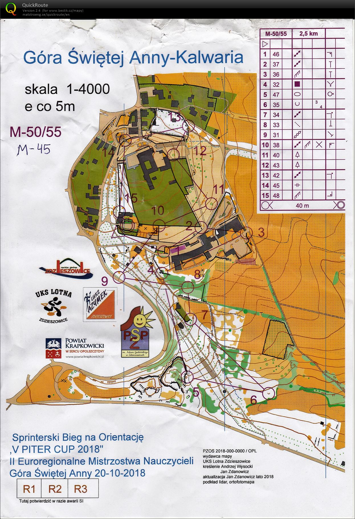  II Euroregionalne Mistrzostwa Nauczycieli - Grand Prix Lotna E1 (20.10.2018)