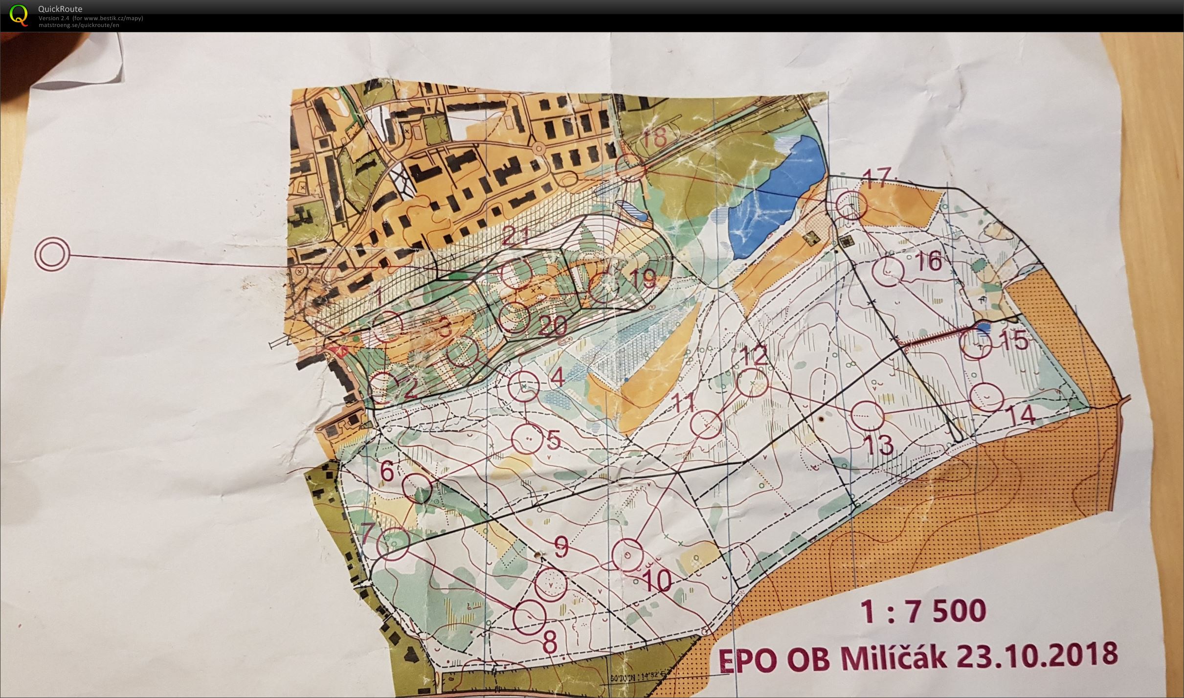 EPO OB Milíčák (23.10.2018)