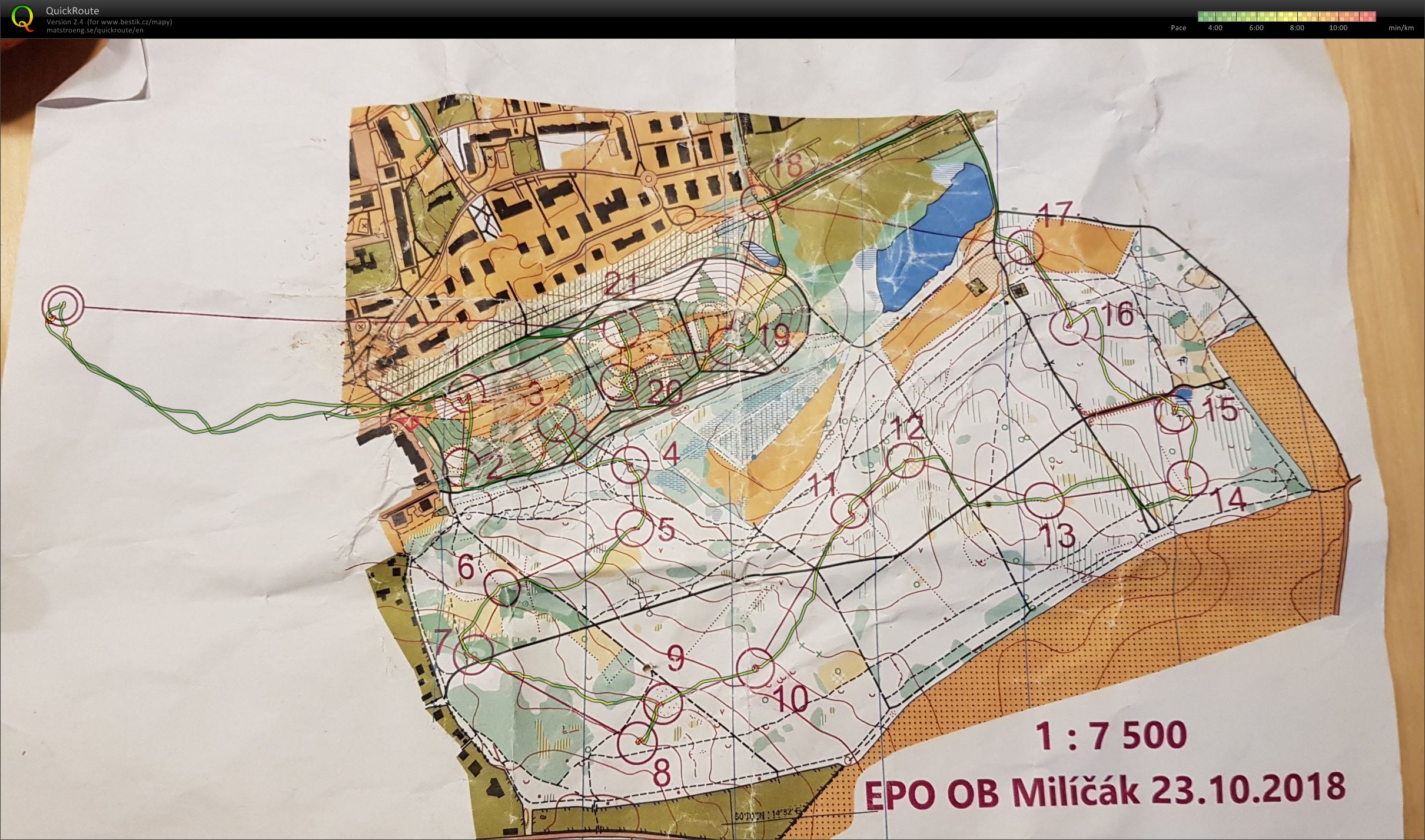 EPO OB Milíčák (23.10.2018)