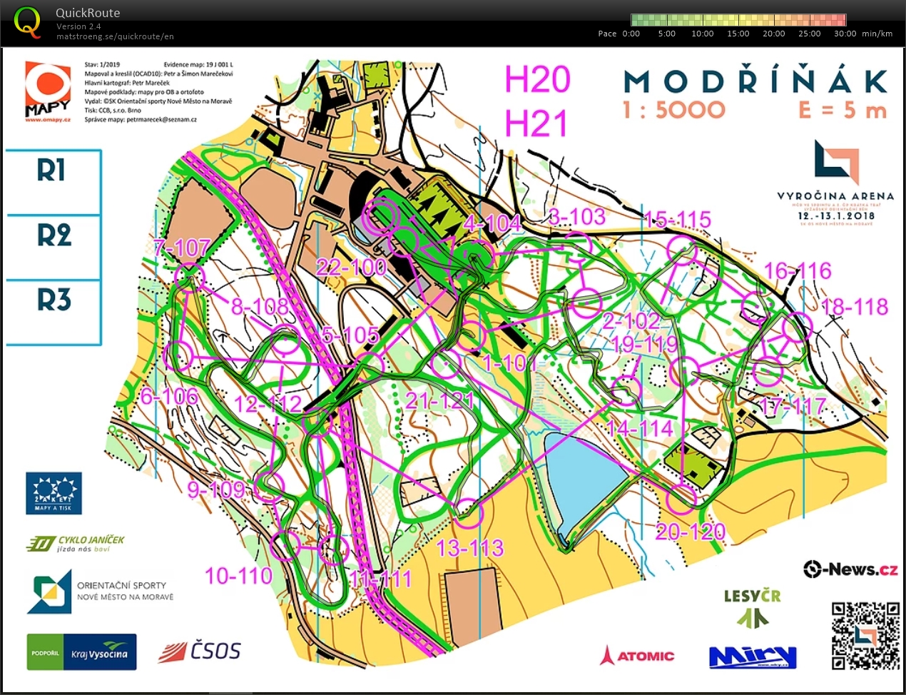 Ski-O MČR sprint (12.01.2019)