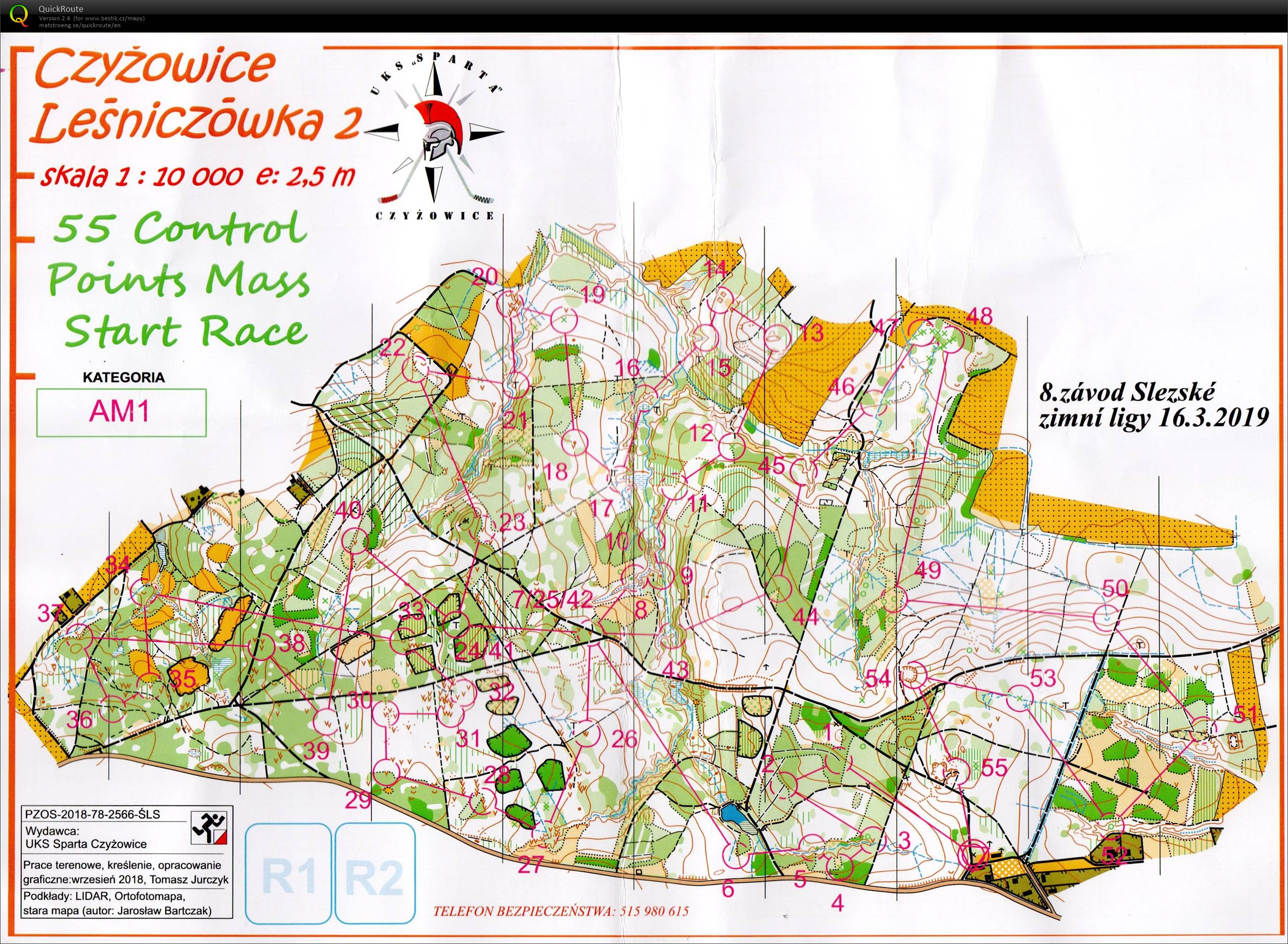 8. SZL - 55 control points mass start race (16.03.2019)