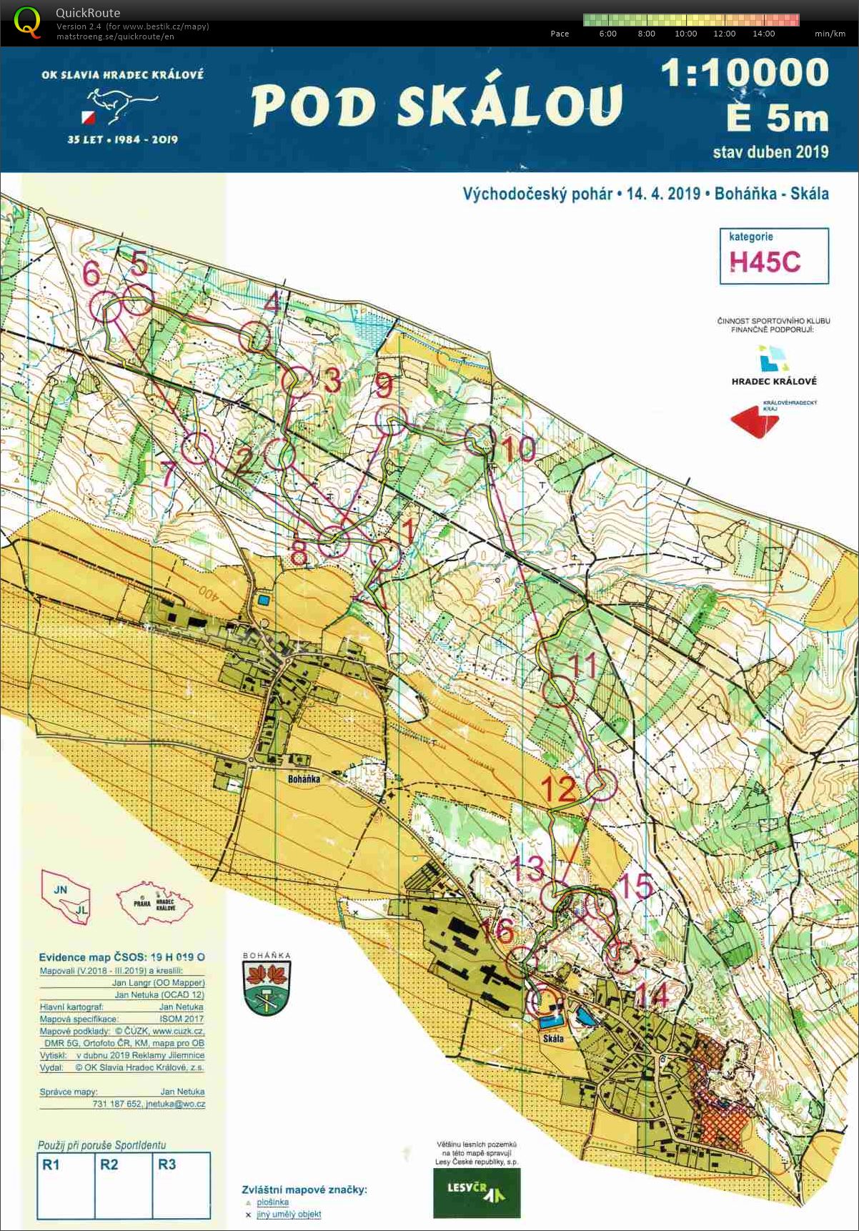 INOV-8 CUP - žebříček A, oblastní žebříček (14.04.2019)