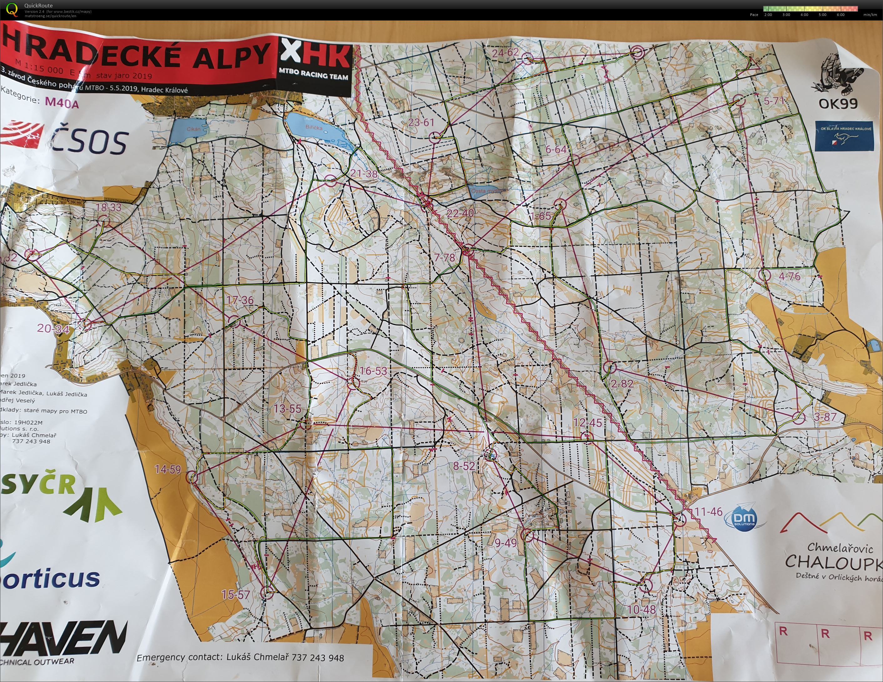 3 CP MTBO - Stribrny rybnik - long (05.05.2019)