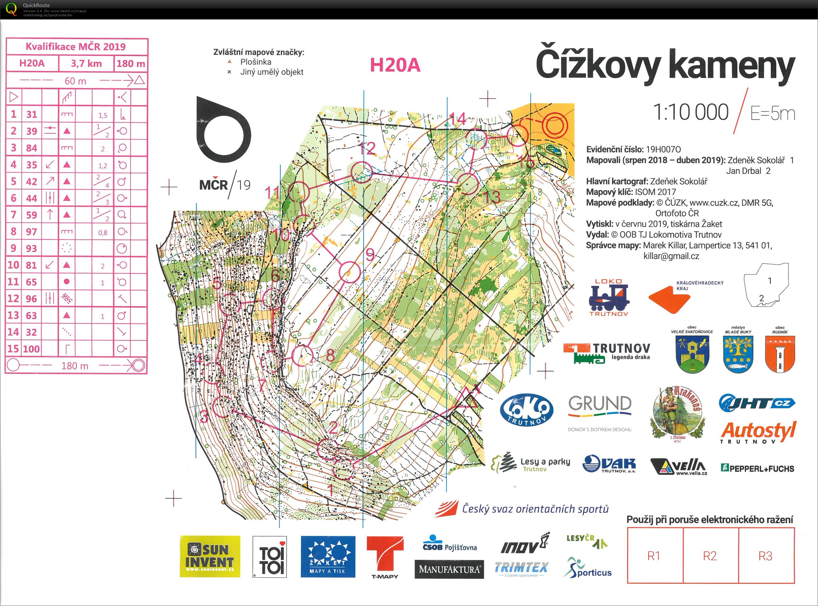 MČR krátká - kvalifikace  (22.06.2019)