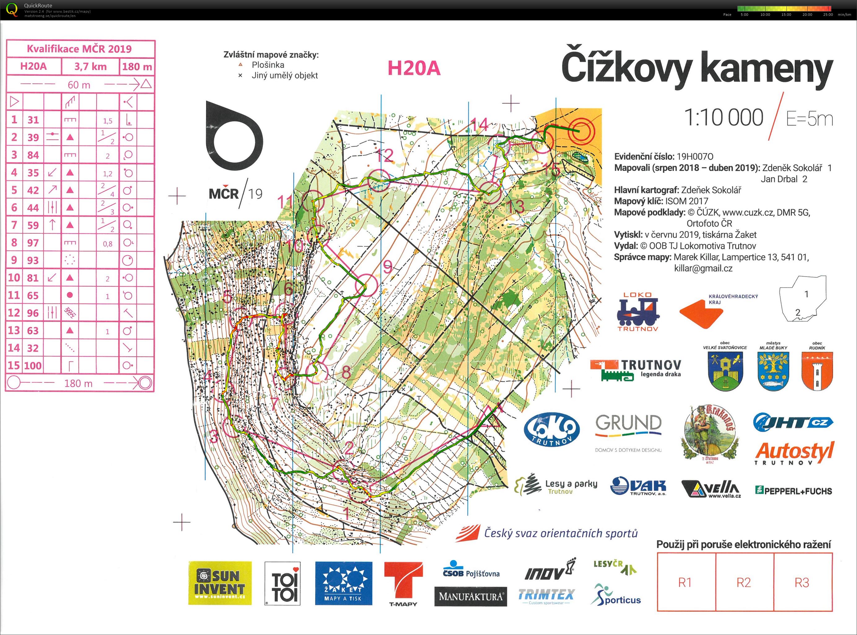 MČR krátká - kvalifikace  (22.06.2019)