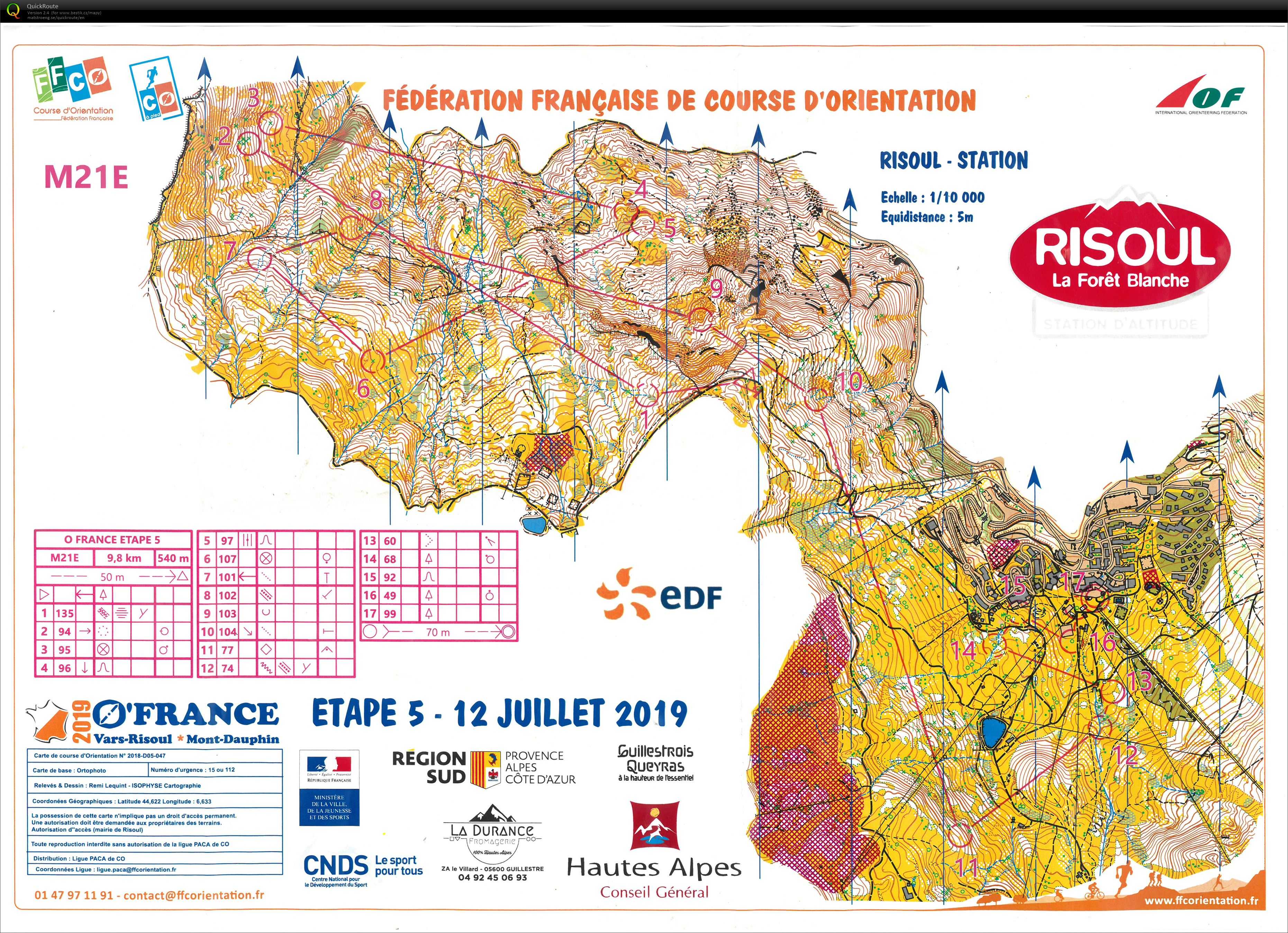 O'France E5 - long chasing start (12.07.2019)
