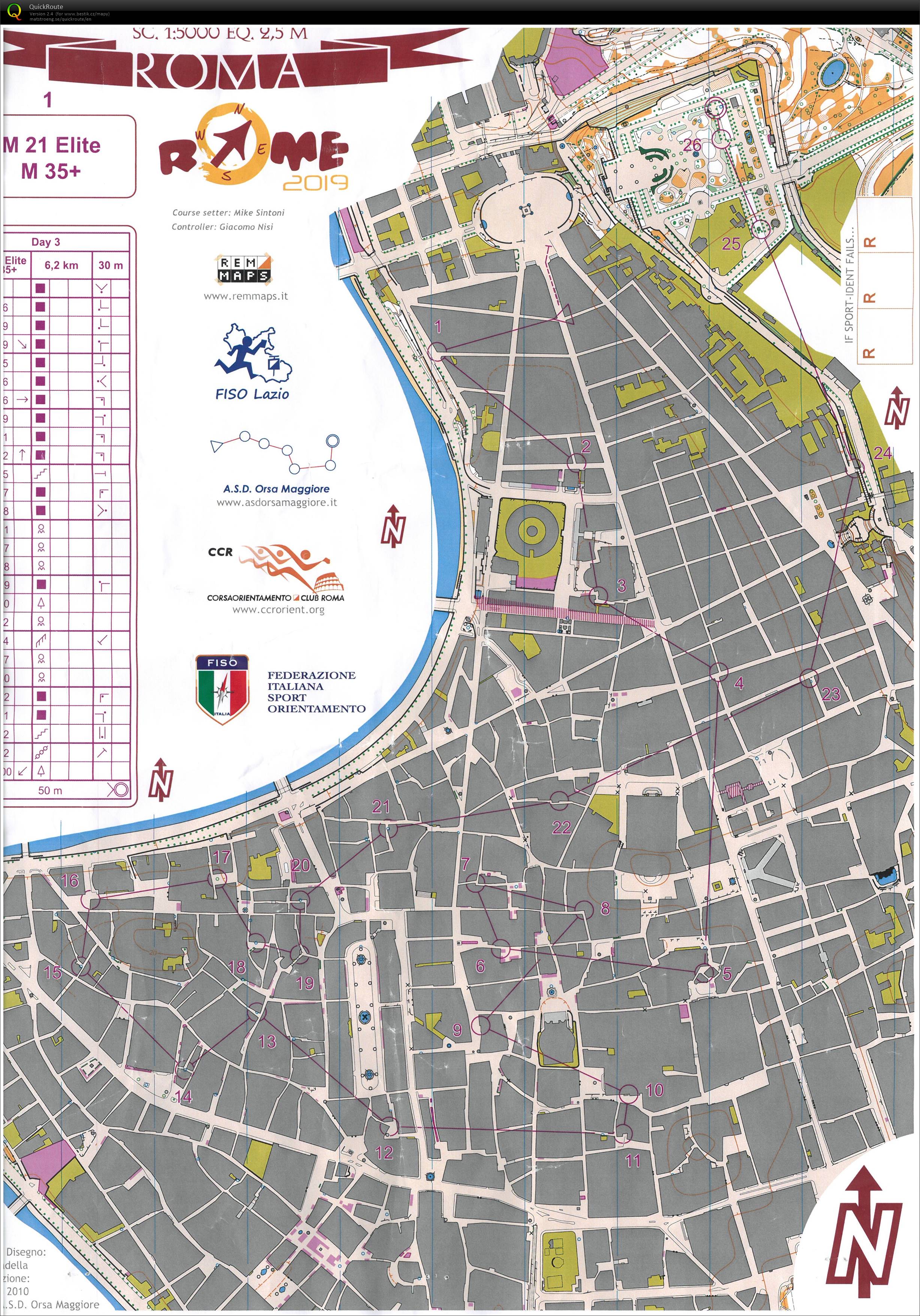 Rome Orienteering Meeting, E3 (03.11.2019)