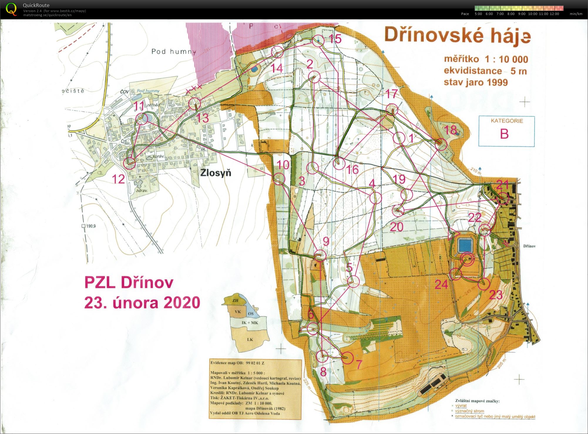 Dřínovský háj po dvaceti letech (23.02.2020)