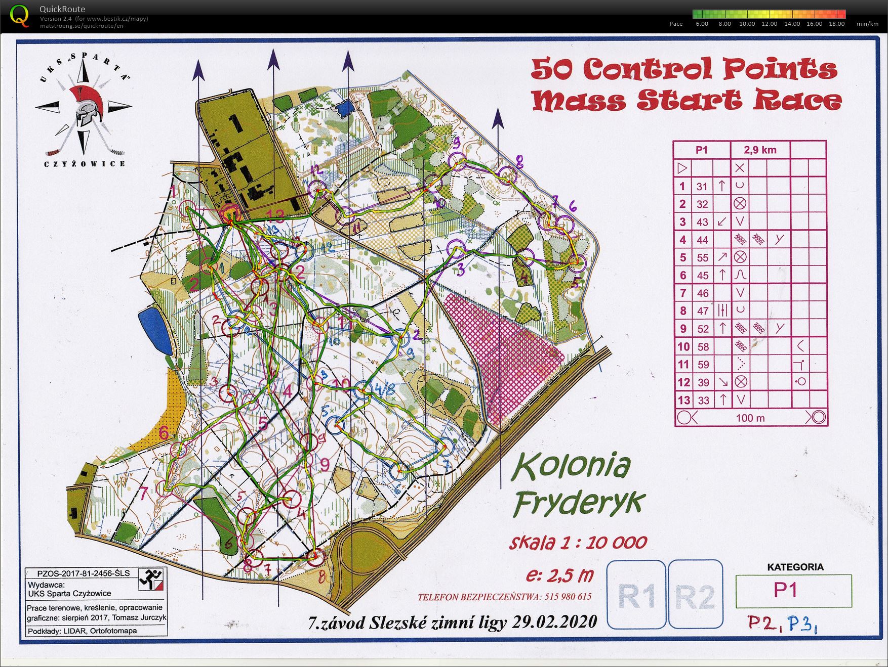 7. závod Slezské Zimní Ligy - 50 Control Points Mass Start Race (29.02.2020)