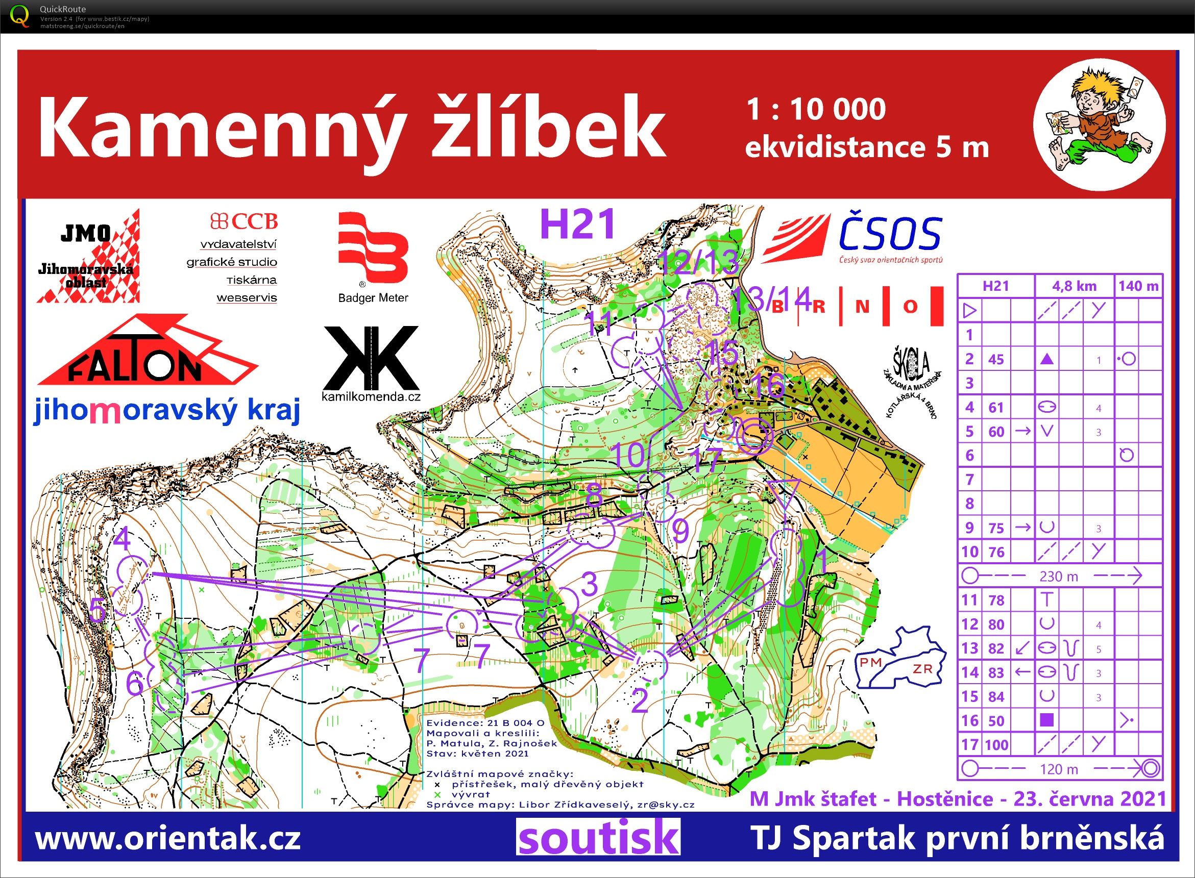 Mistrovství JmO - štafety // Hostěnice (23.06.2021)