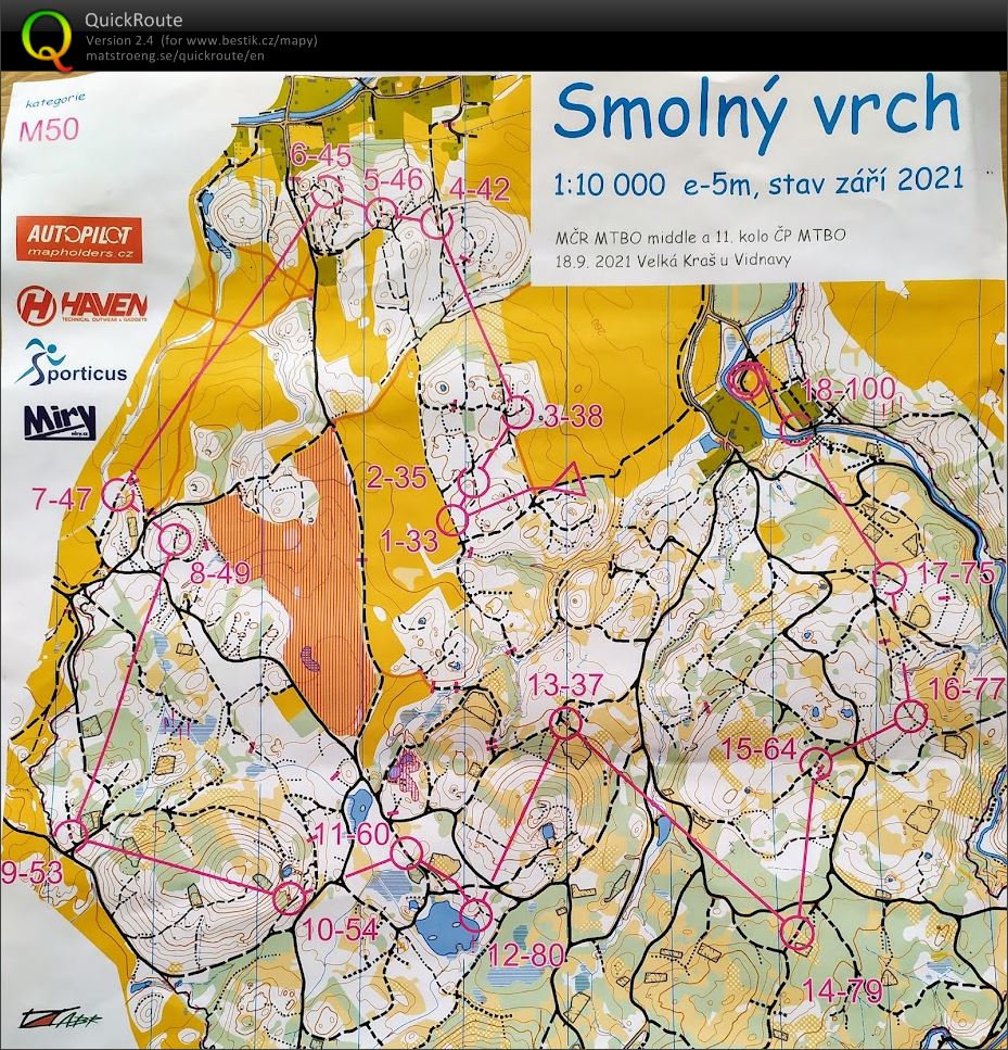ČP MTBO 11.kolo (18.09.2021)