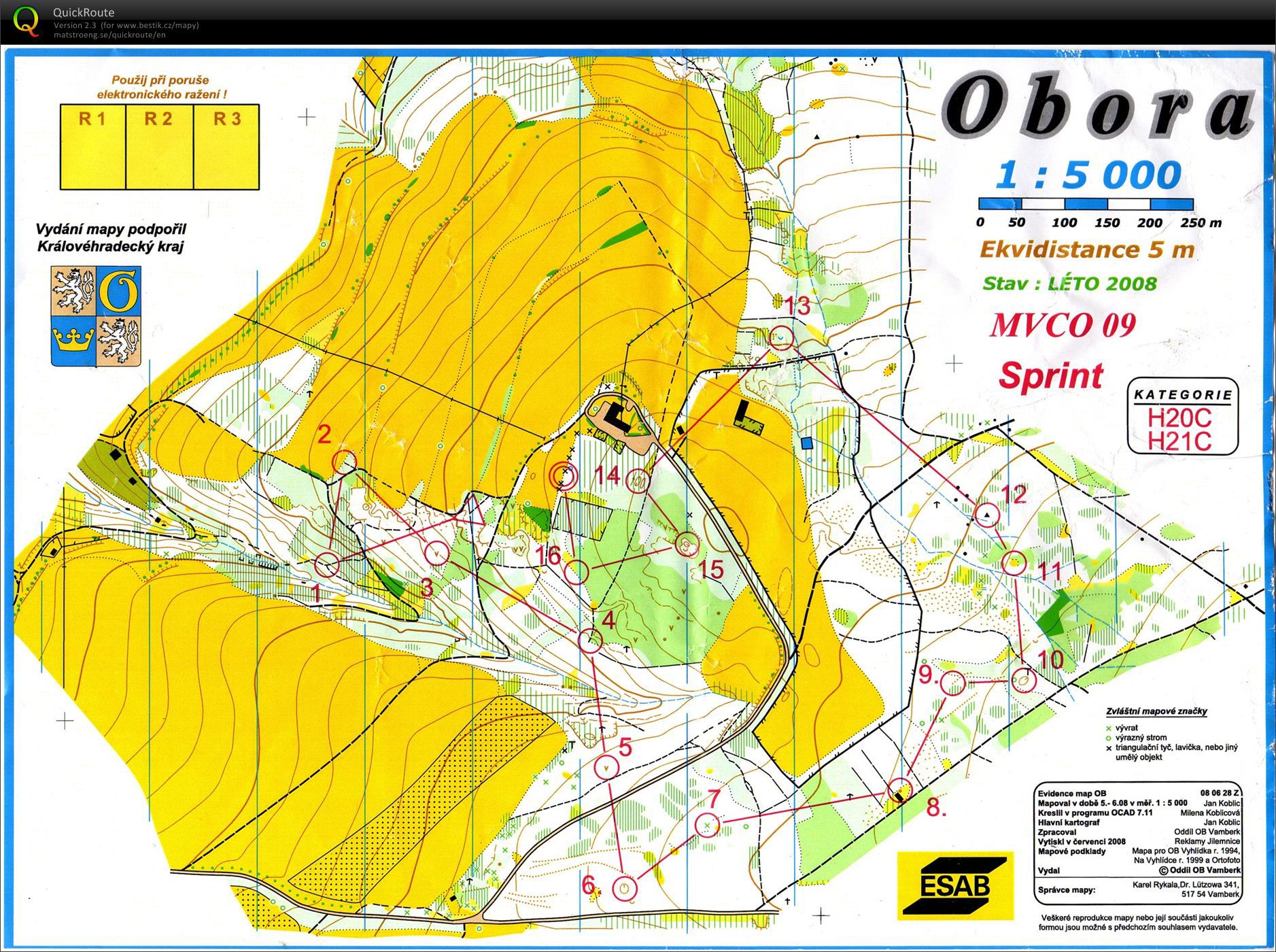Mistrovství VČO sprint (30.05.2009)