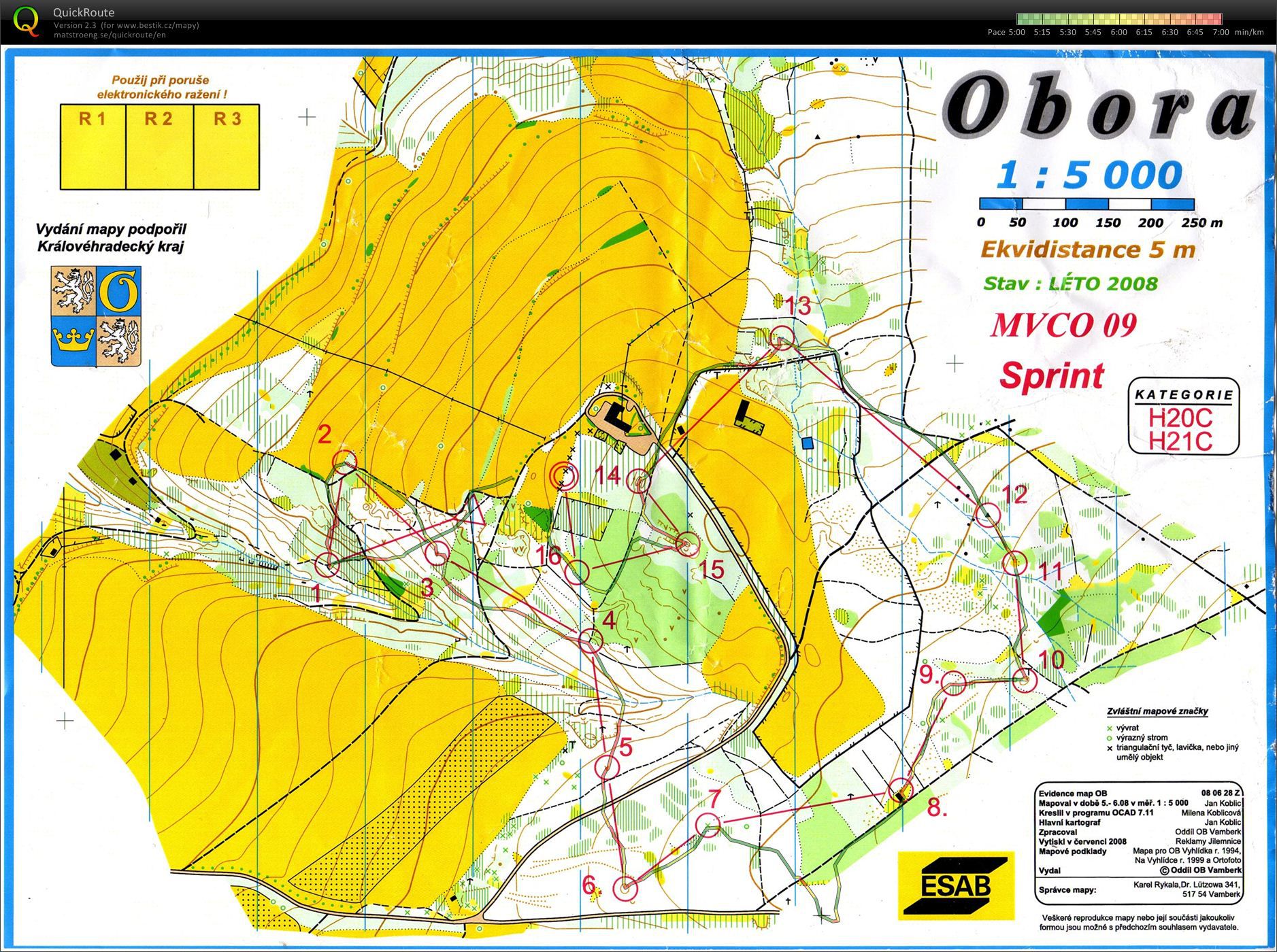 Mistrovství VČO sprint (30.05.2009)