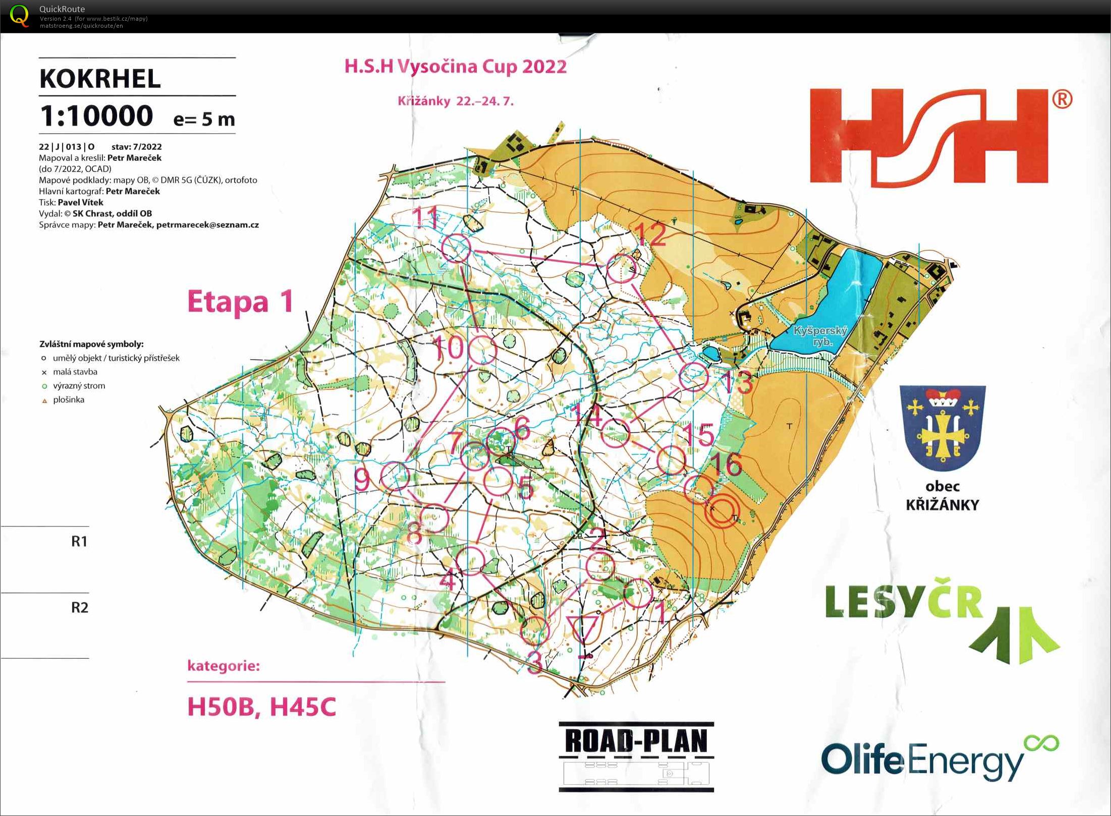 H.S.H. Vysočina cup - E1 (22.07.2022)