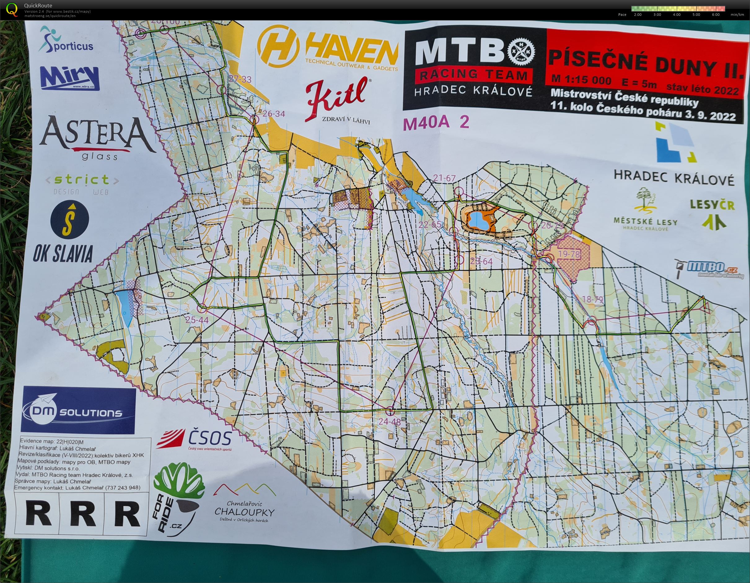 MČR MTBO 2022 - M40A - long - part2 (03.09.2022)