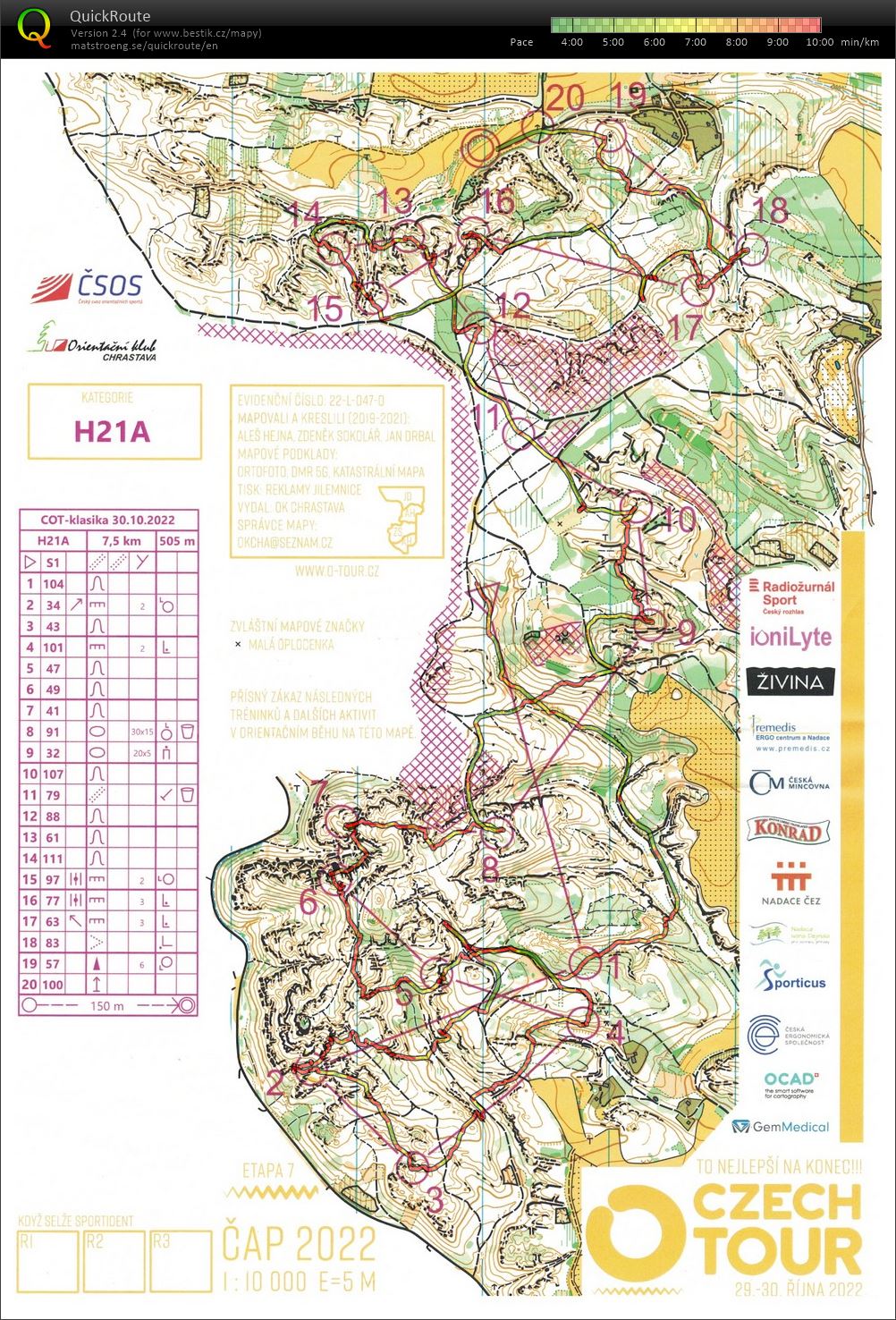 Czech O-Tour - 9.kolo ČPN (30.10.2022)