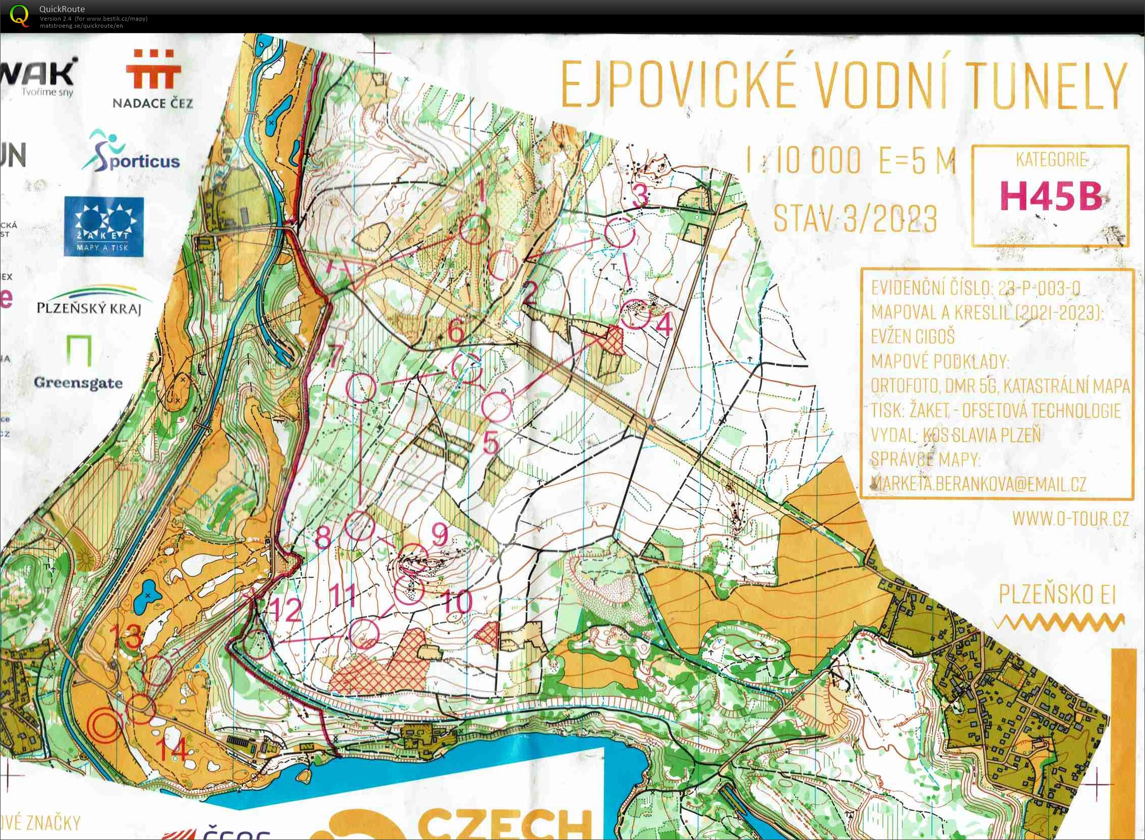 Kwak Czech O-Tour 2023 - Plzeň - E1 (01.04.2023)