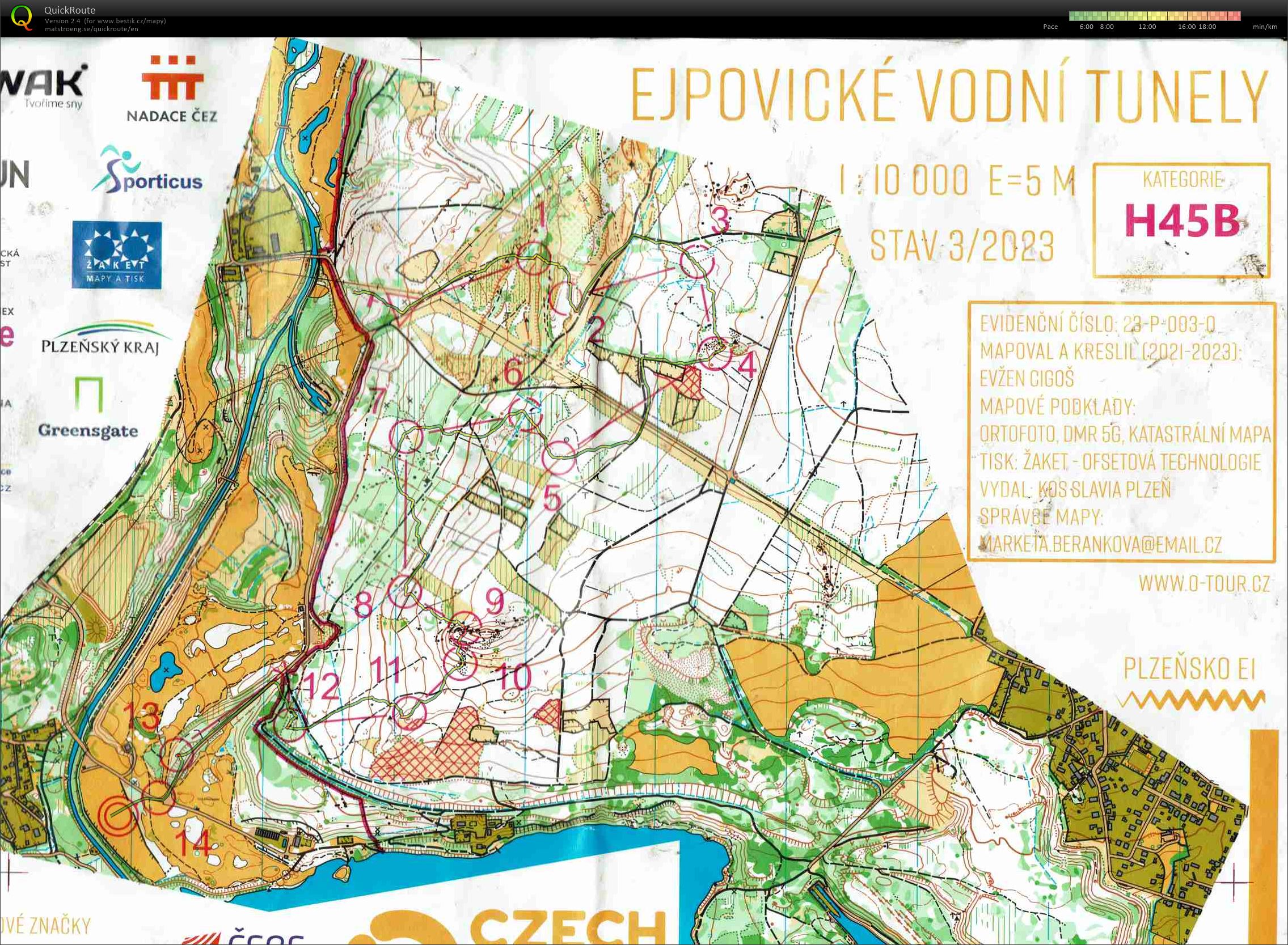 Kwak Czech O-Tour 2023 - Plzeň - E1 (01.04.2023)