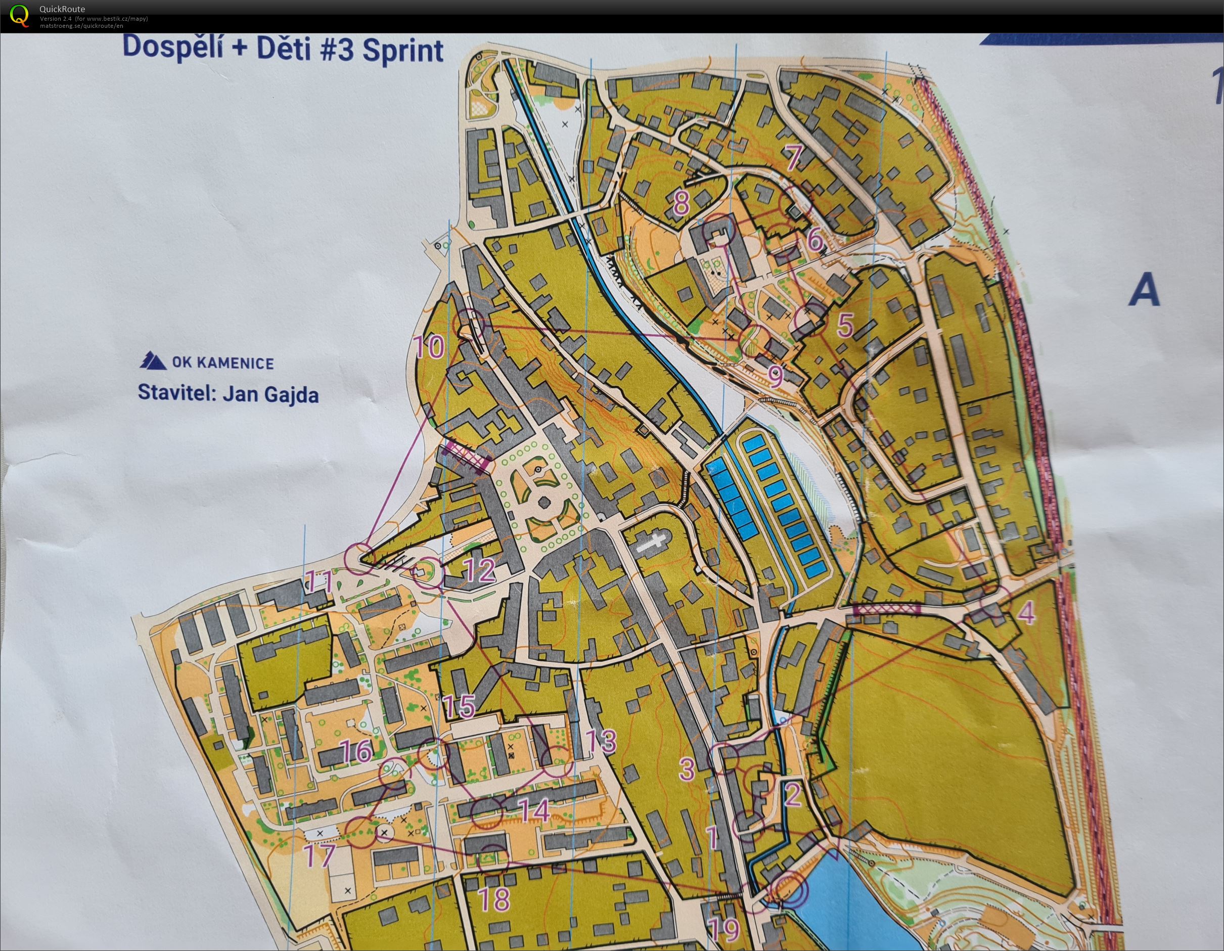 KAM Velikonoce - sprint - trať A (07.04.2023)