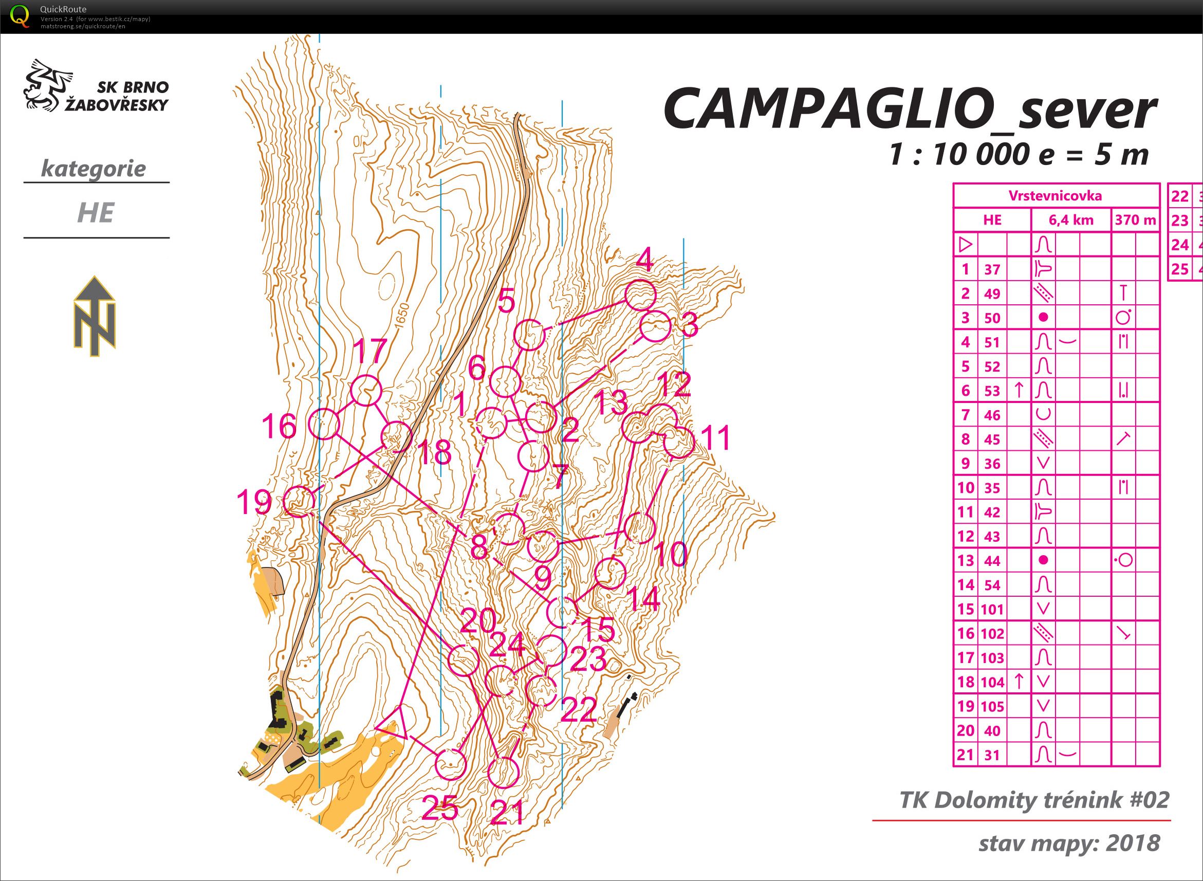 TC Dolomity #02 // vrstevnicovka (22.07.2023)