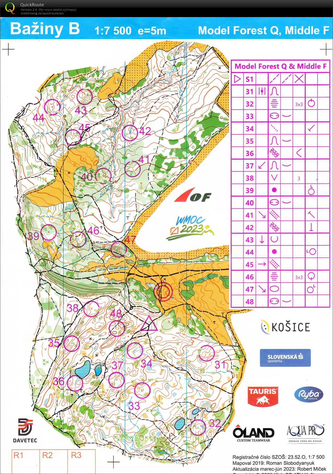 WMOC 2023 MT ForestQ, Middle F (14.08.2023)