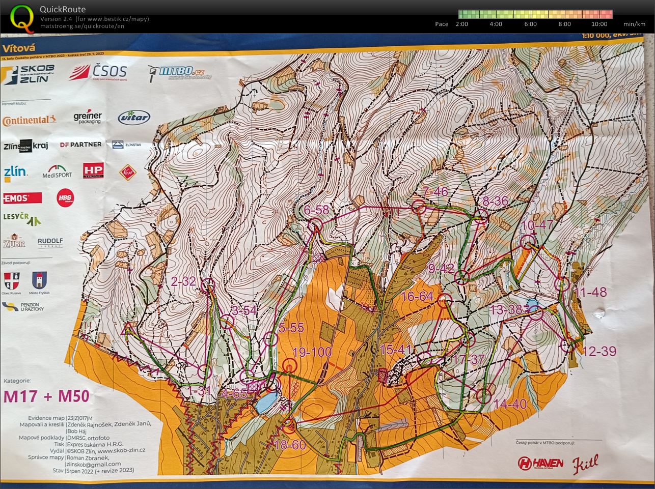 MTBO Český pohár 13. kolo (29.07.2023)