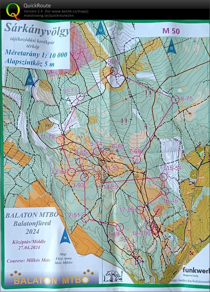 ČP MTBO 3.kolo (27.04.2024)