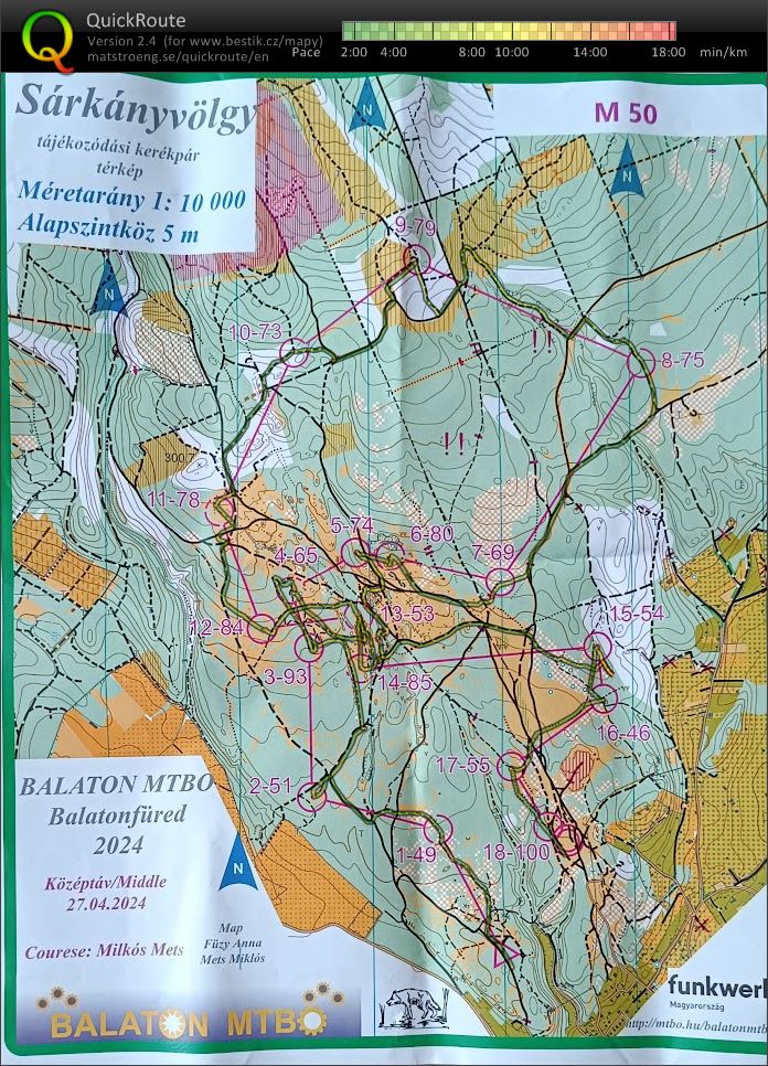 ČP MTBO 3.kolo (27.04.2024)