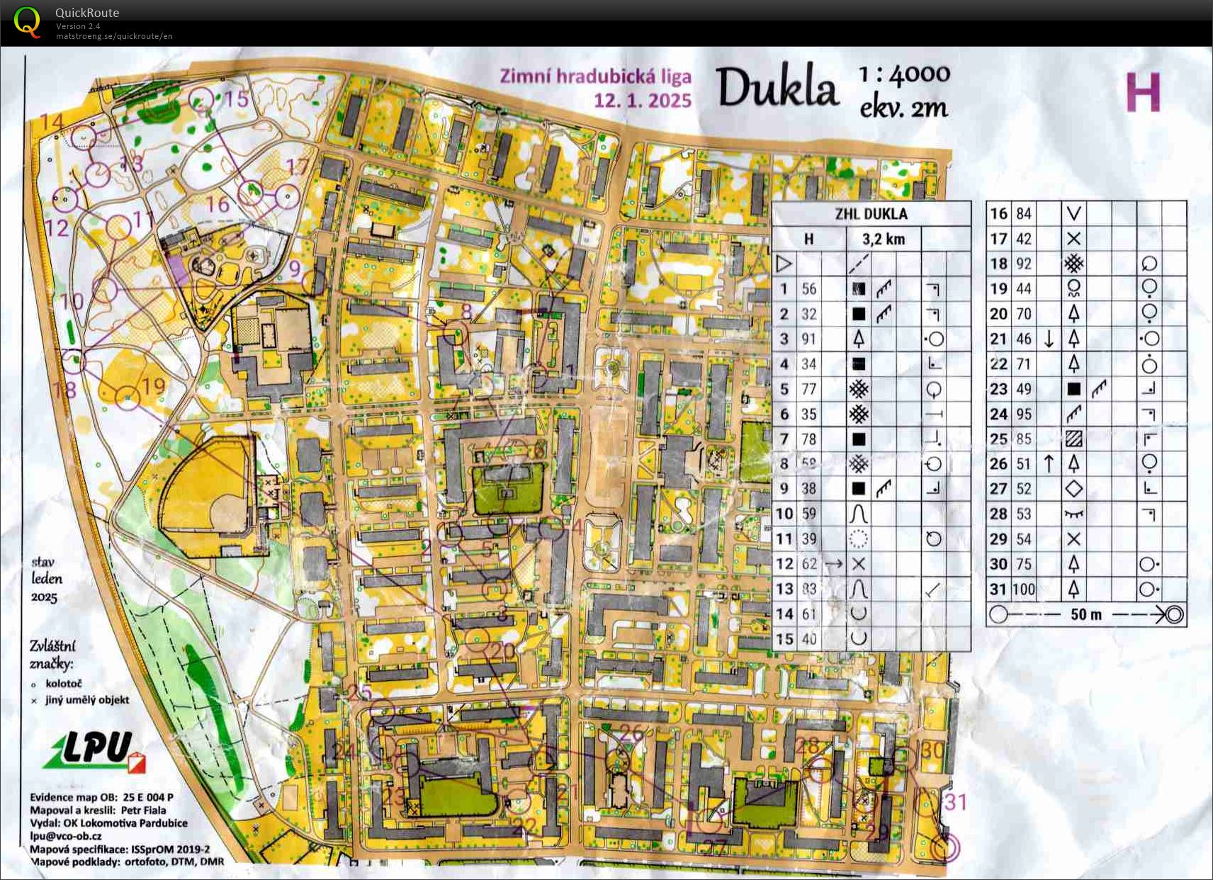 Zimní hradubická liga - sprint (12.01.2025)