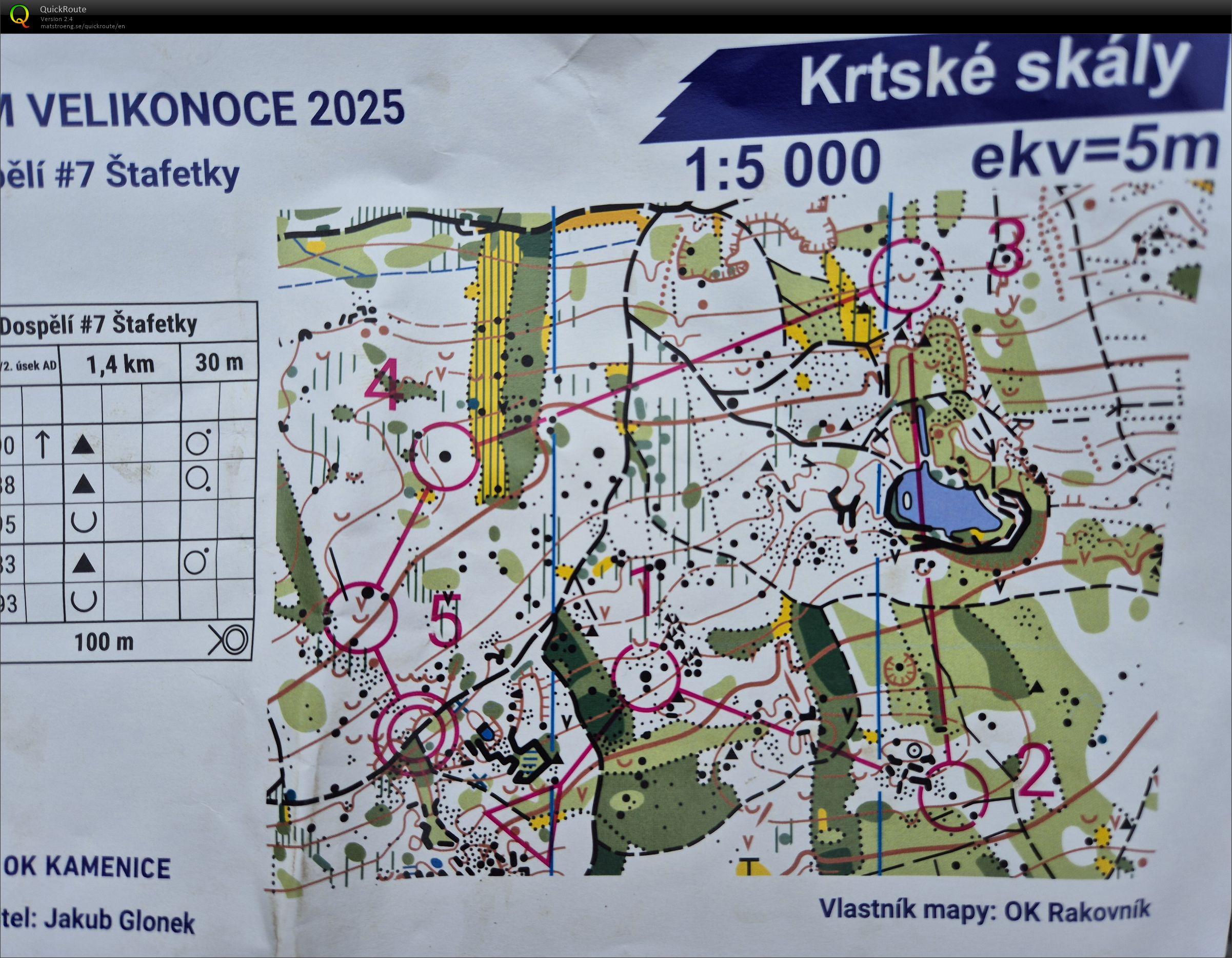 KAM velikonoce 2025 - štafety - 1 úsek (20.04.2025)
