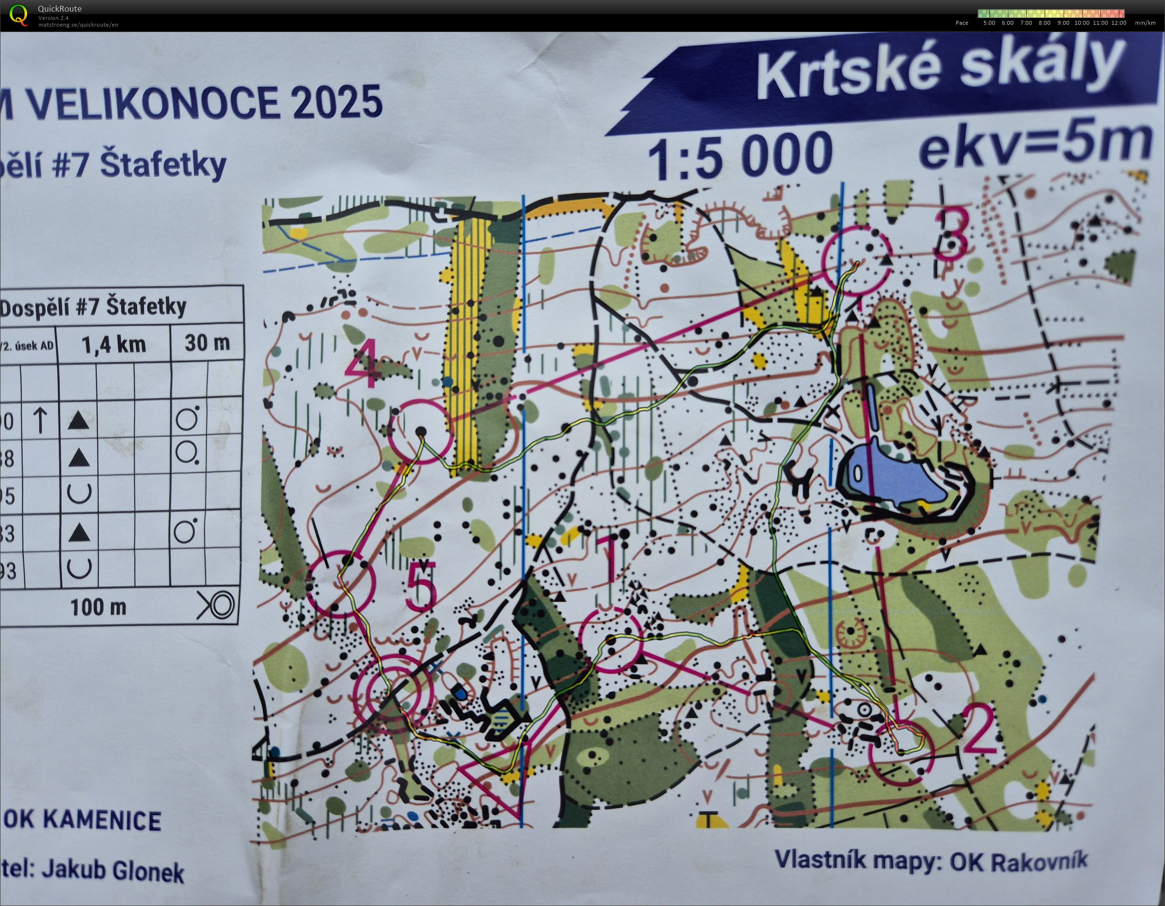 KAM velikonoce 2025 - štafety - 1 úsek (20.04.2025)