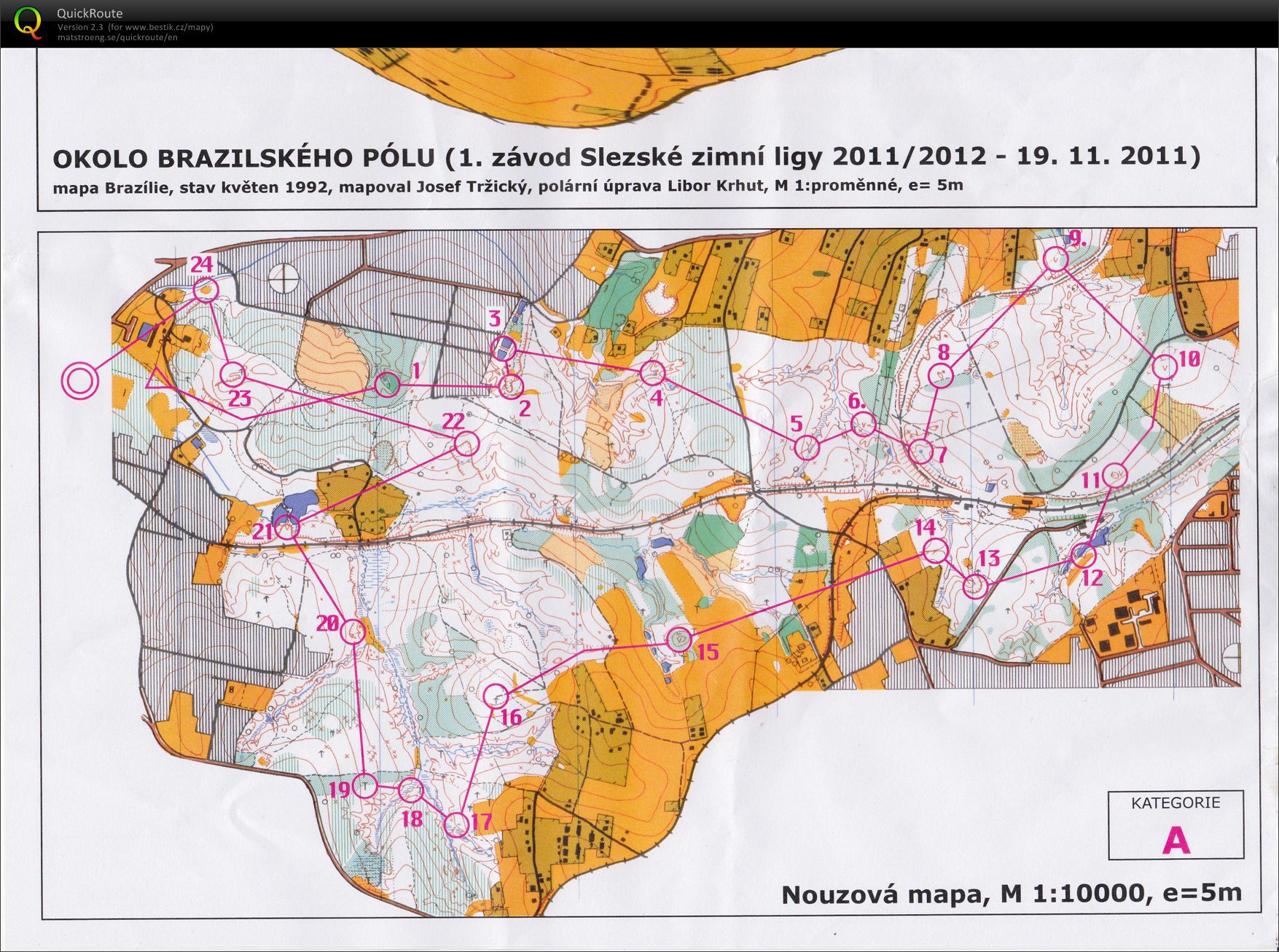 1. SZL Okolo Brazilského pólu - nouzová mapa (19.11.2011)