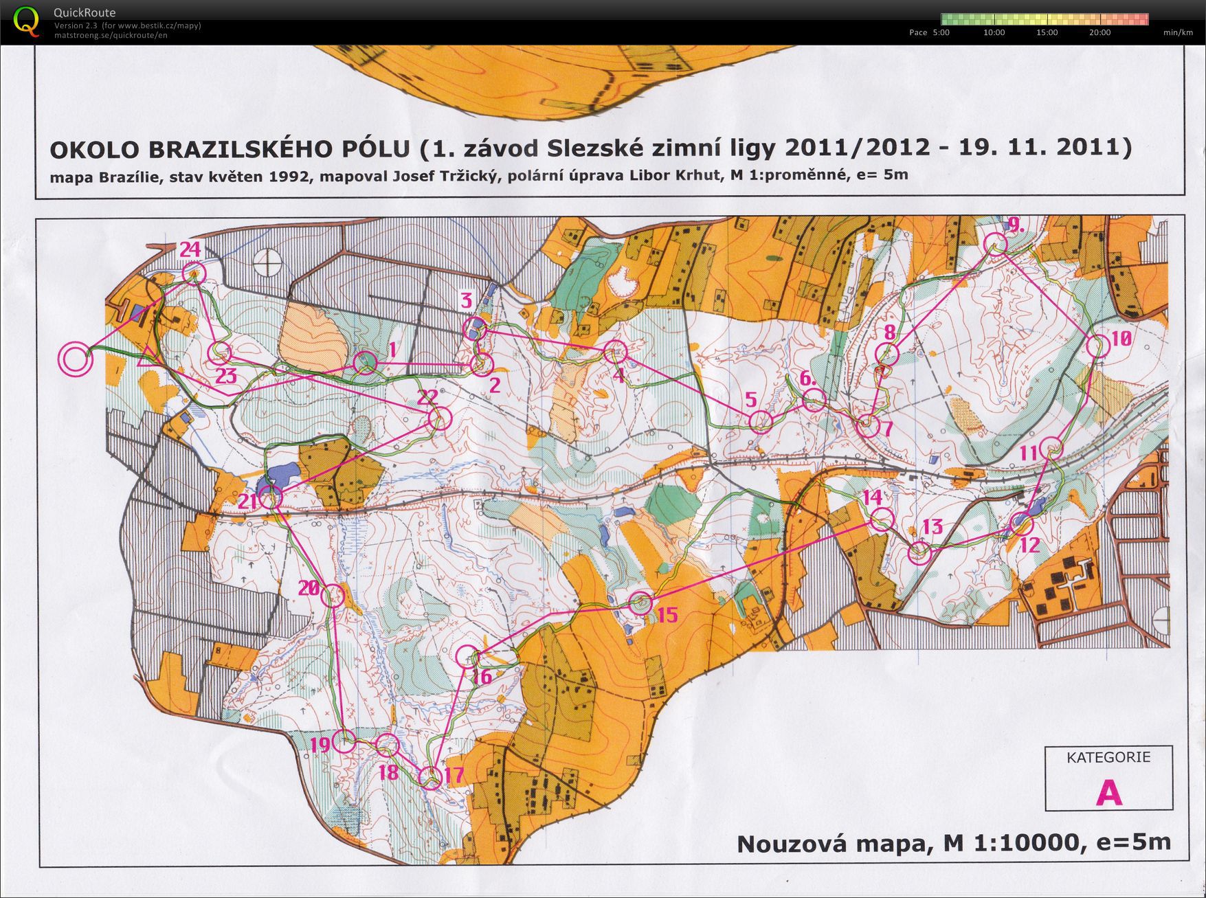 1. SZL Okolo Brazilského pólu - nouzová mapa (19.11.2011)